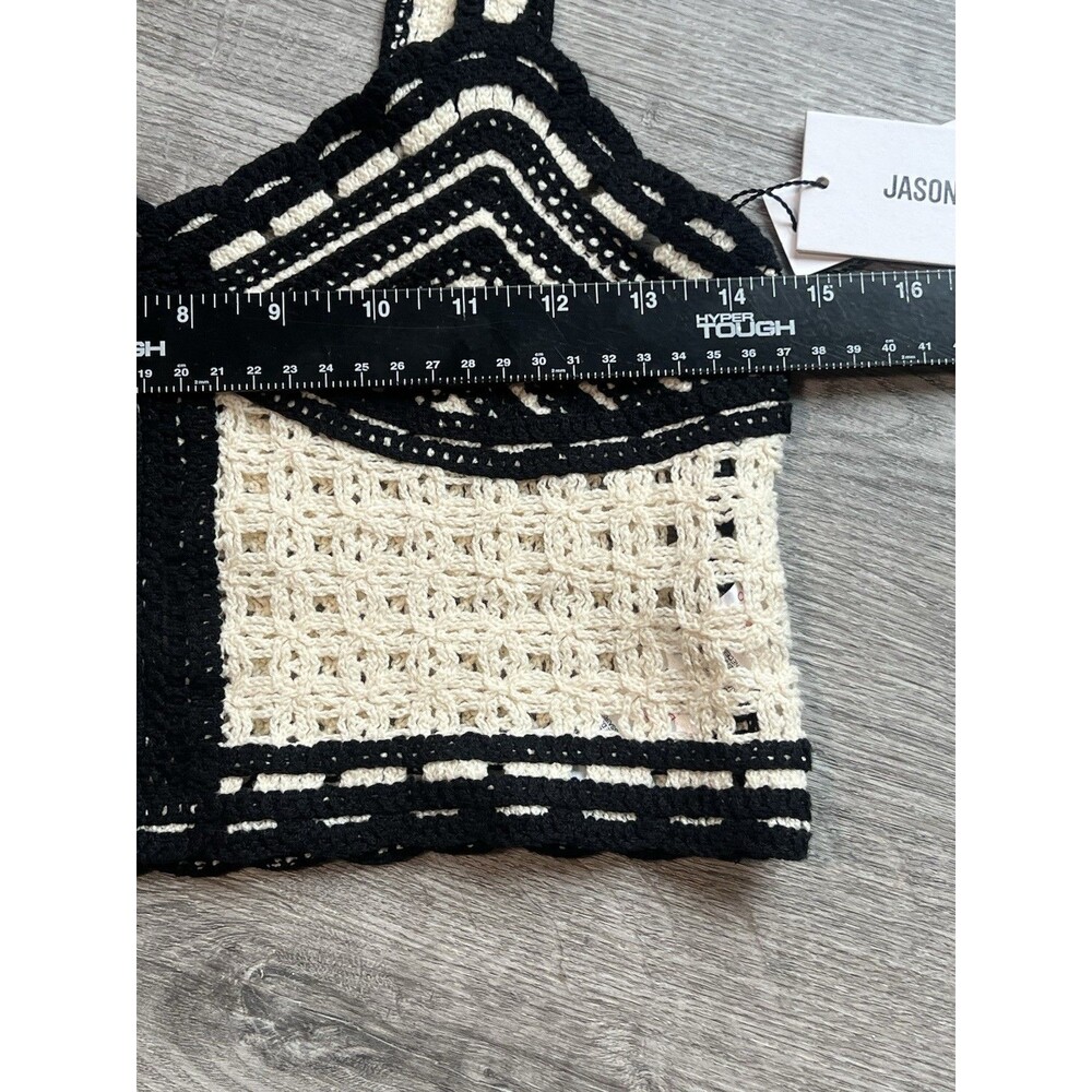 Jason Wu Crochet Cottage Core Cropped‎ Boho Hippie Tank Top Festival NWT Size 2 - Picture 5 of 8